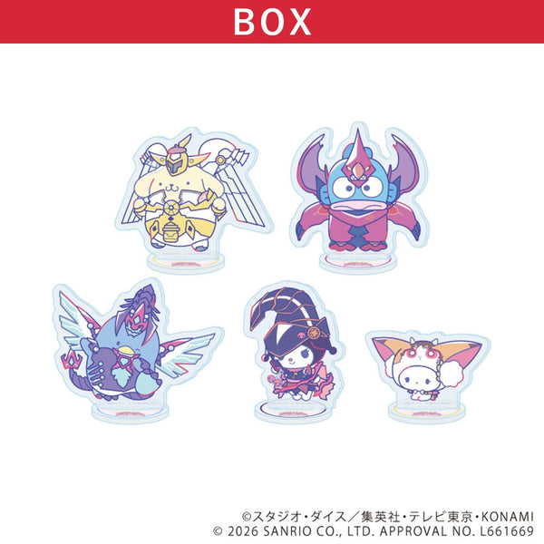 アクリルぷちスタンド「遊☆戯☆王ZEXAL×サンリオキャラクターズ」01/コンプリートセット(全5種)(コラボイラスト)