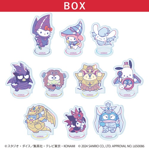 アクリルぷちスタンド「遊☆戯☆王デュエルモンスターズ×サンリオキャラクターズ」BOX(全10種)(コラボイラスト)