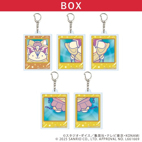 アクリルキーホルダー「遊☆戯☆王デュエルモンスターズ×サンリオキャラクターズ」01/コンプリートBOX(全5種)(コラボイラスト)