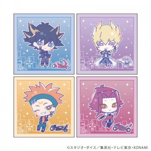 ホログラムステッカー「遊☆戯☆王5D’s Design produced by Sanrio」(全4種)(コラボイラスト)