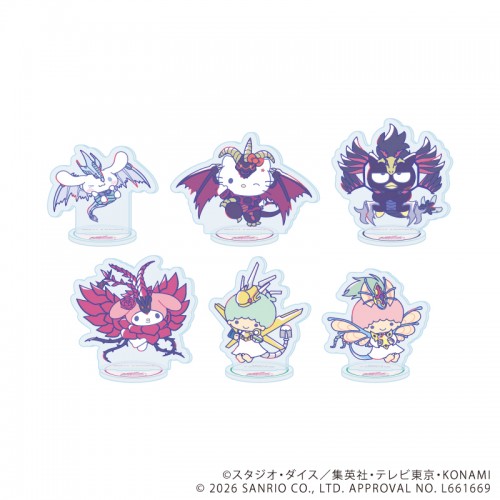 アクリルぷちスタンド「遊☆戯☆王5D's×サンリオキャラクターズ」01/ブラインド(全6種)(コラボイラスト)