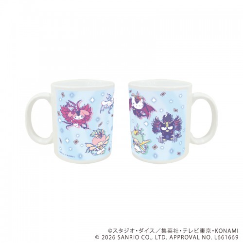 マグカップ(フルカラー)「遊☆戯☆王5D's×サンリオキャラクターズ」01/集合デザイン(コラボイラスト)