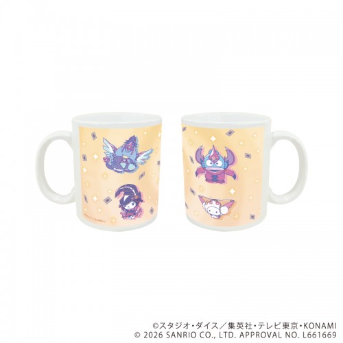 マグカップ(フルカラー)「遊☆戯☆王ZEXAL×サンリオキャラクターズ」01/集合デザイン(コラボイラスト)