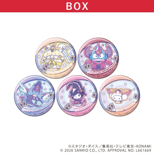 ホログラム缶バッジ(65ｍｍ)「遊☆戯☆王ZEXAL×サンリオキャラクターズ」01/コンプリートセット(全5種)(コラボイラスト)
